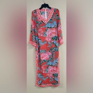 CK  Bradley PEPPIN CAFTAN in CORDELIA CORAL MULTI